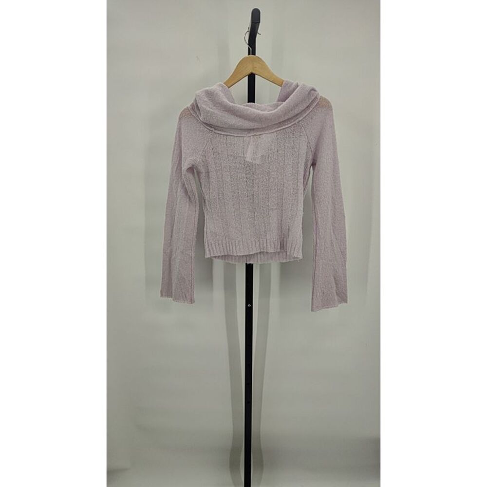 Off-Shoulder Lavender Knit Top - Picture 3 of 3